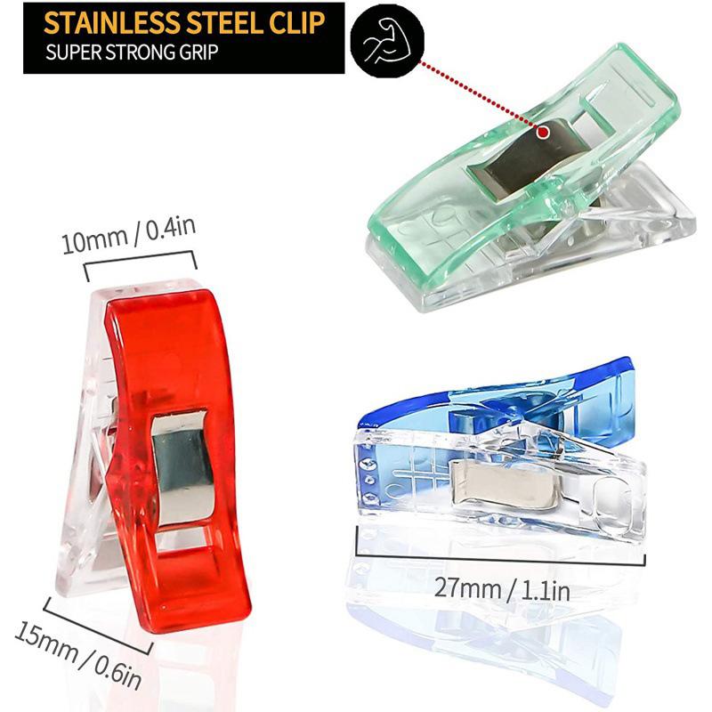10PCS Mixed Color Mixed Plastic Sewing Clips DIY Tools Quilting Clips Home Office Supplies Crafts Quilting Cloth Food Storage Cl