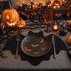 10Pcs Heat Resistant Bat Shape Table Mat Creative Place Mat Halloween Dining Mat  Home Decoration