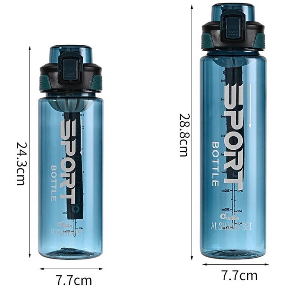 Plastic Clear Drink Bottle Leakproof Travel Kettle Portable Sports Water Bottle
