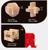 Kongming & Luban Wooden Lock Set: Children's Educational Decompression Toys