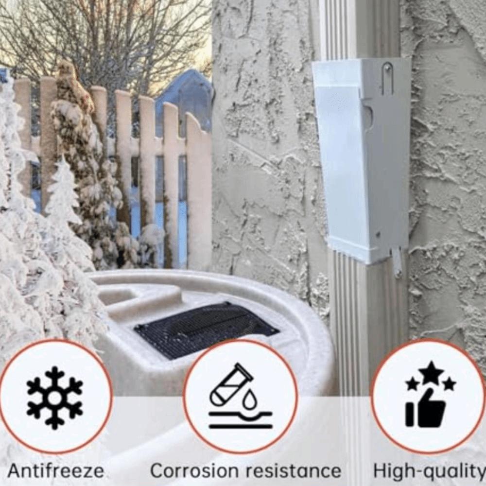 Metal Rainwater Collection Diverter Catching Rainwater Collector Downspout Splitter  Water Reuse