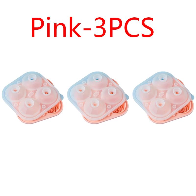 3D Large Ice Cube Tray, 2.5-inch Rose Ice Mold, 4 Giant Cute Flower Shaped Ice Silicone Molds Suitable for Cocktail Juice