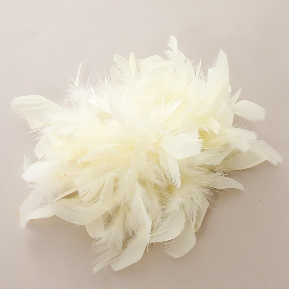 Faux Feather Fabric Corsage Large Lapel Pin Chic 16cm Flower Brooch Mother's Day