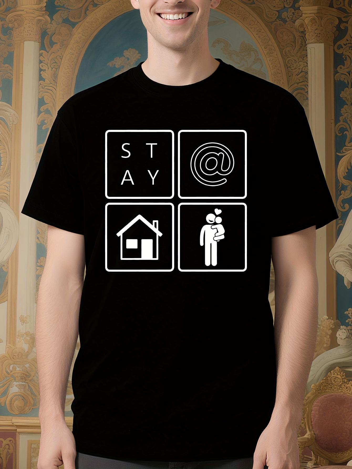 Stay At Home Dad Graphic Tshirt - S@H Squares Style Premi... M