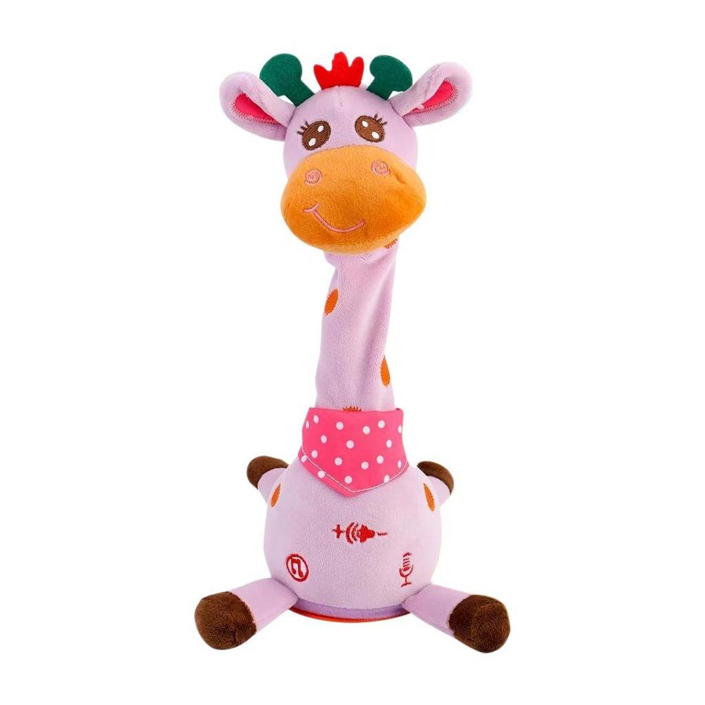 Plush Giraffe Toy With Volume Control And Dancing Motion Gift For Kids