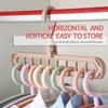 9-hole Clothes Hanger Organizer Space Saving Hanger Multi-function Folding Magic Hanger Drying Racks Scarf Clothes Storage