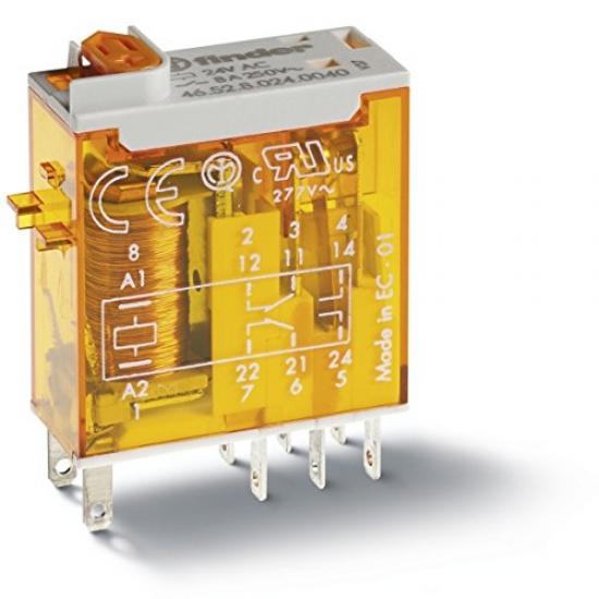 Finder Série 22 Contacteur Modulaire 2NA 230V Avec Sélecteur ON-AUTO-OFF + Indicateur LED