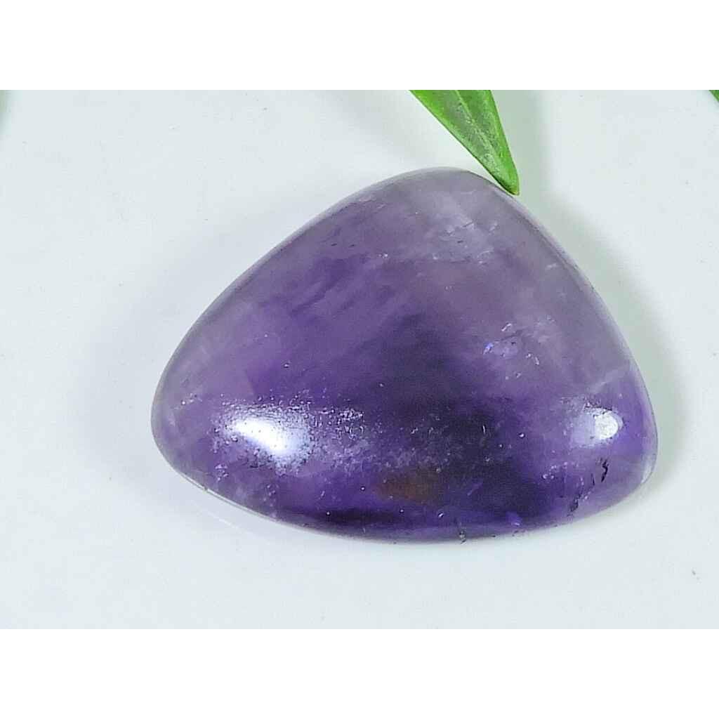 Natural Purple  Amethyst Pear Shape Cabochon Loose Gemstone 59Cts 28X34X9MM SK-3655