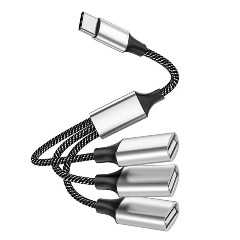 USB C Hub Splitter Support OTG for Charging and Syncing Multiple USB A Fast Transfer Multifunctional Aluminum Adapters 1
