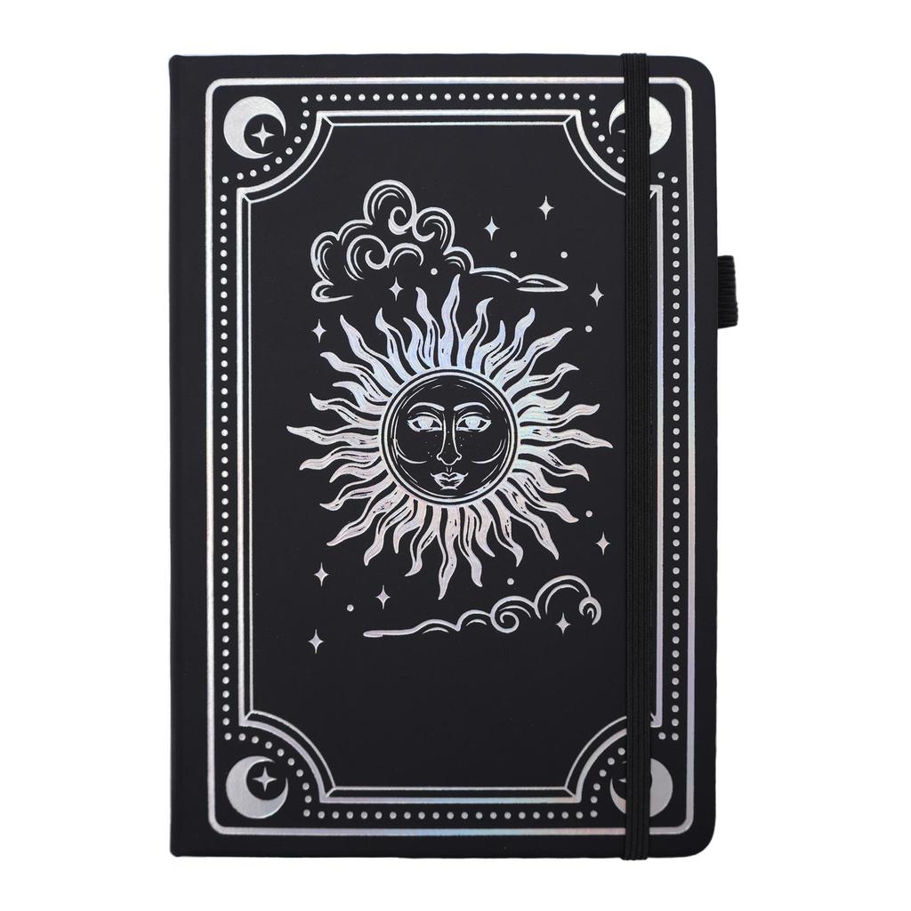 A5 Tarot Style Notebook with Laser Silver Lined Pages