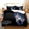 Set Biancheria da Letto Anime Hollow Knight Copripiumino Federa Stampa 3D per Ragazzi Singolo/Queen/King Size Lusso Regalo per Camera da Letto