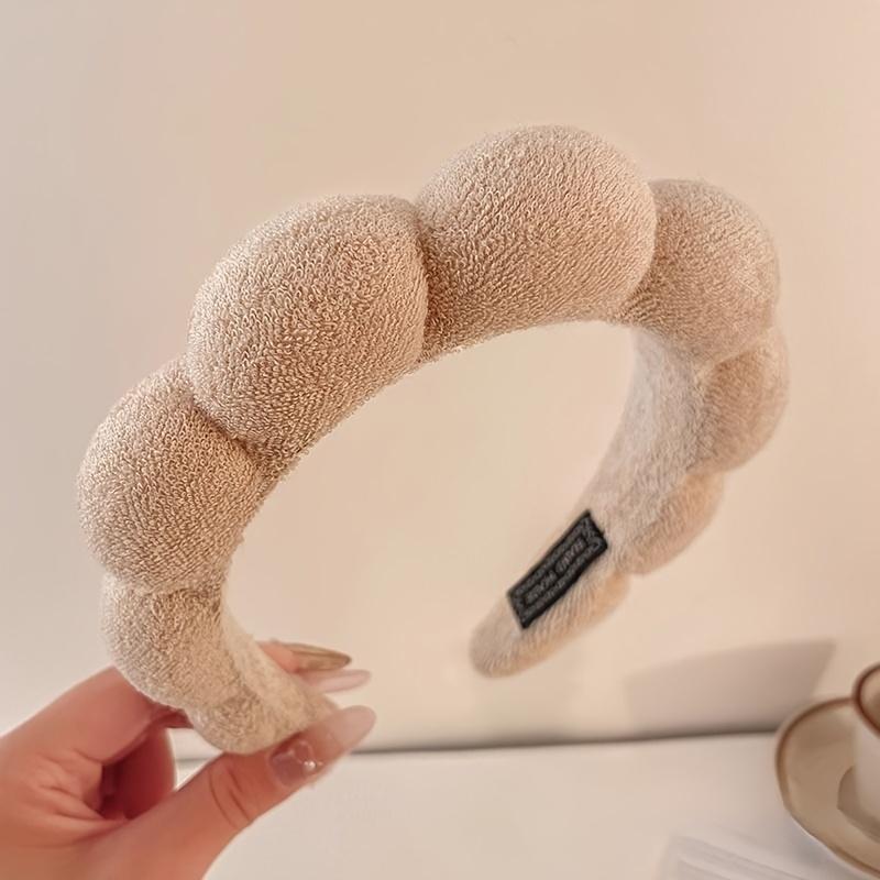 

Autumn and Winter Wide Brimmed Anti Slip Headband for Hair Styling, High Crown Headdress with Comb One-size