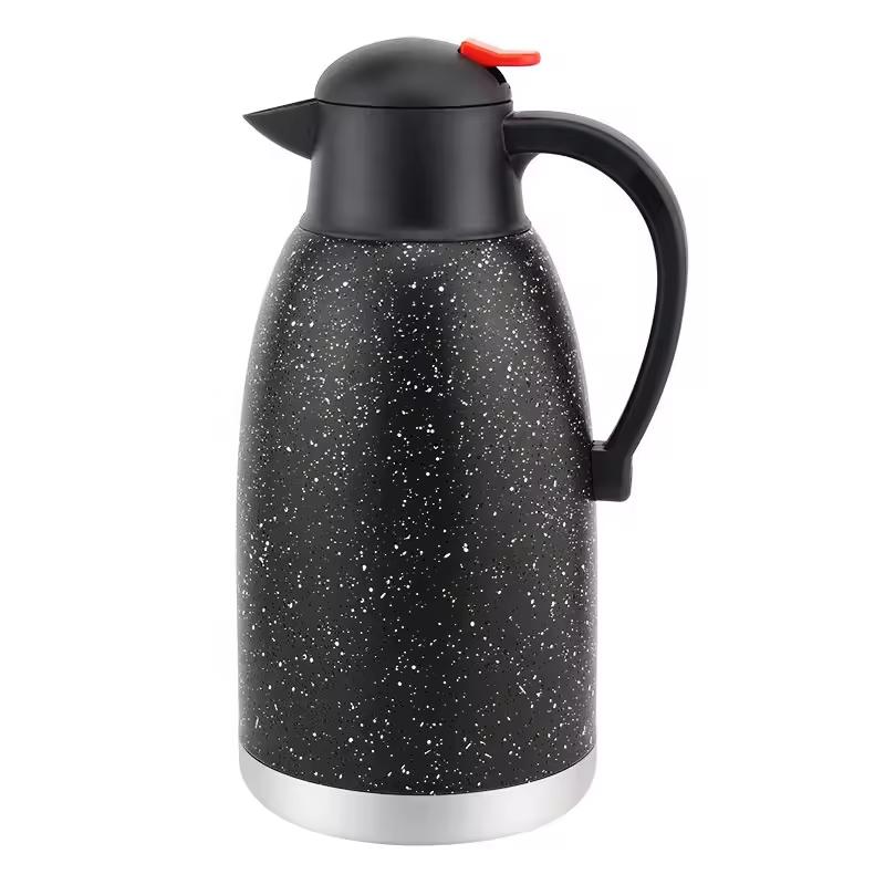 Stainless Steel Double Wall Vacuum Hot Water Kettle Insulated Thermal Tea Coffee Pot for Outdoor Camping