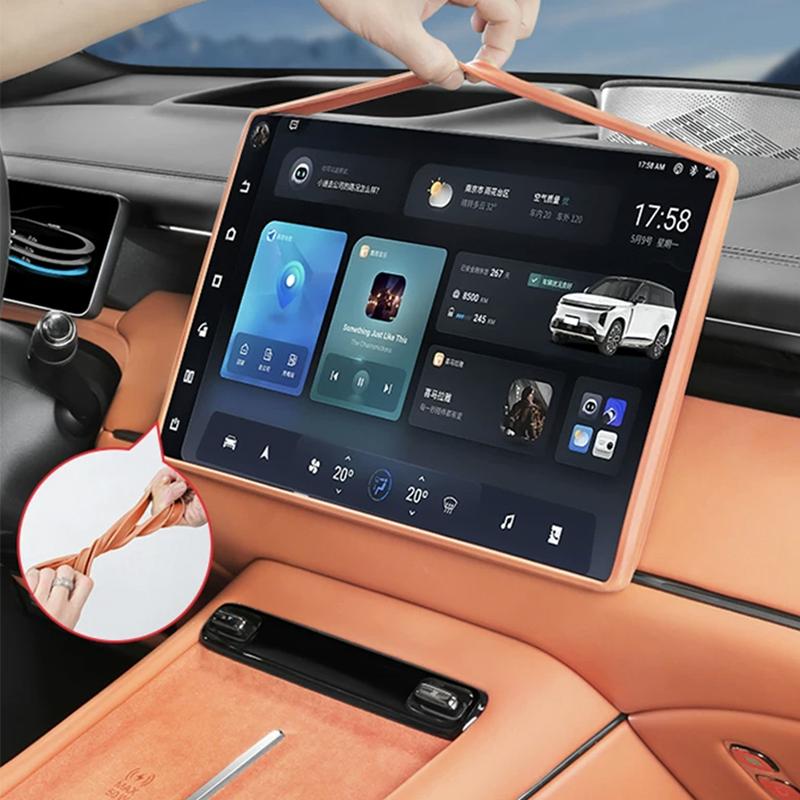 For GAC Trumpchi S7 2025 2026 Interior Screen Protector Silicone Cover Strip Auto Modified Accessories