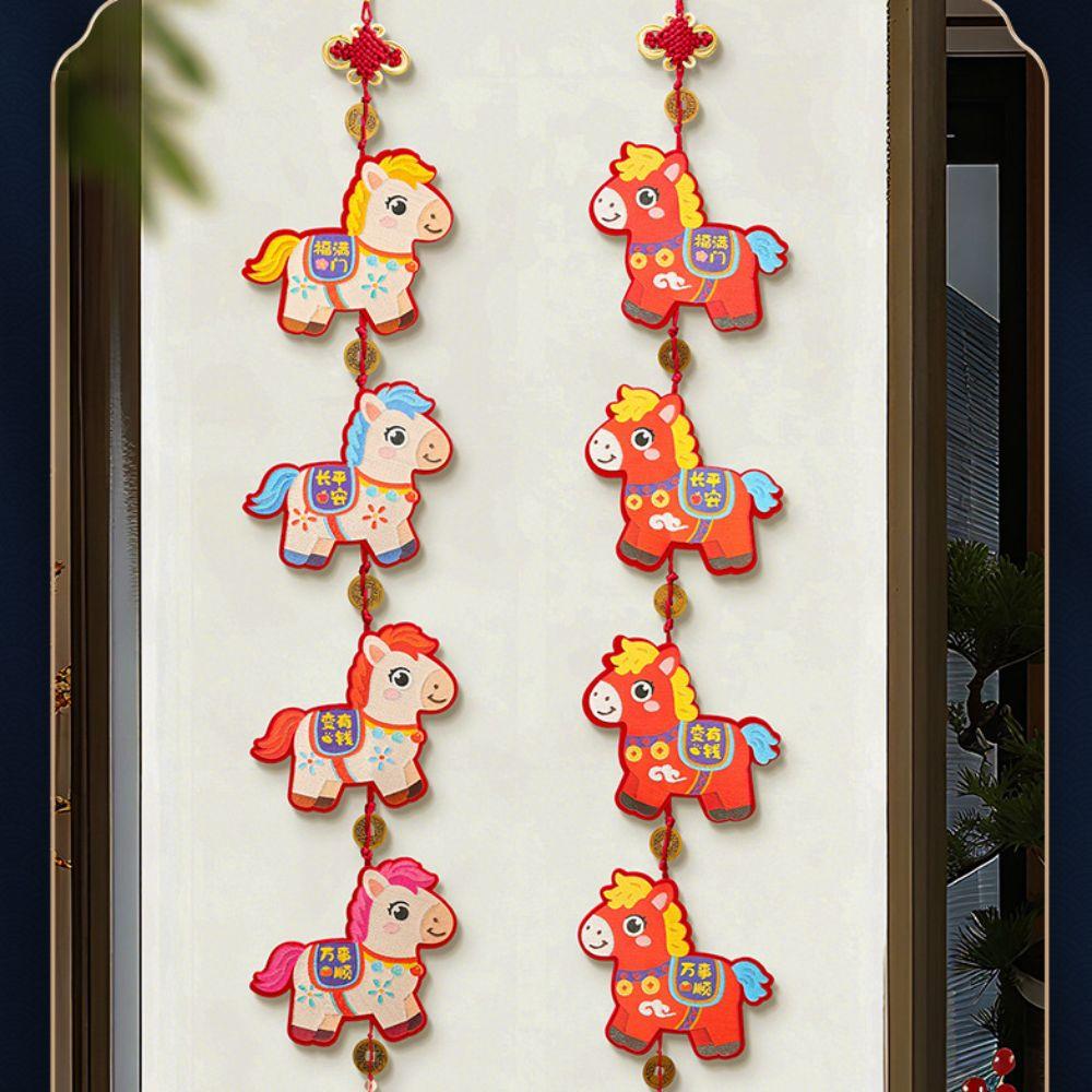 Traditional Style Spring Festival Door Decoration Cute Design Bless Words Festive Blessing Ornament Good Luck Red Blessing