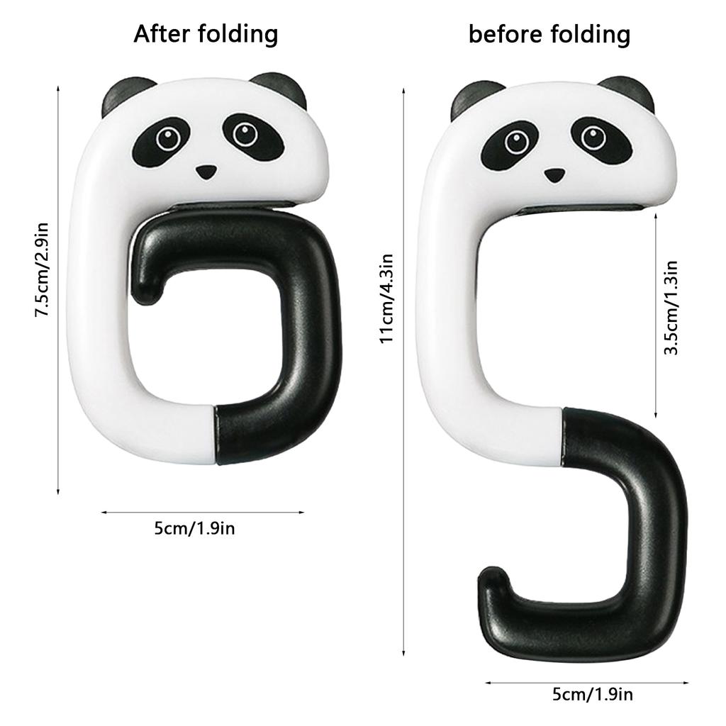 Cute Cat Tail Purse Hook Portable Multifunctional  Table Purse Bag Hooks for Home School Saving Space