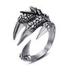 Unisex Retro Eagle Claw Ring - Classic Fashion Jewelry for Couples