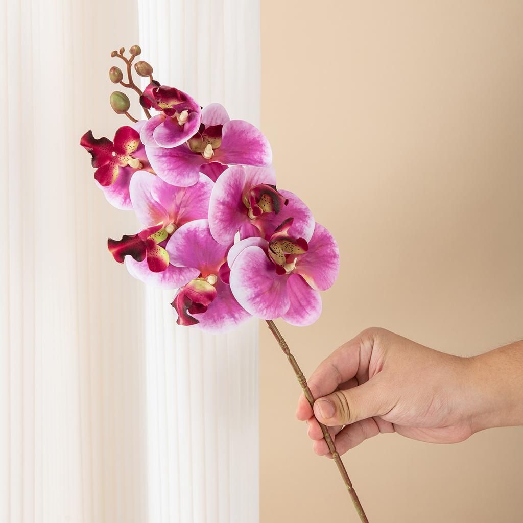 Silk Artificial Flower moth orchid Home Room Vase Table Decor Wedding Bridal Bouquet Outdoor Garden Wreath Party Diy Gift Props