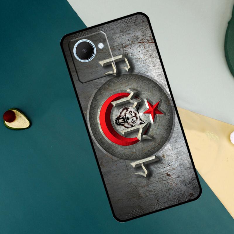 Republic of Turkey Realistic Flag For Realme C67 C53 C55 C75 C71 C61 C33 C63 C51 C65 11 12 13 14 15 Pro Plus GT6 GT7 Pro Case