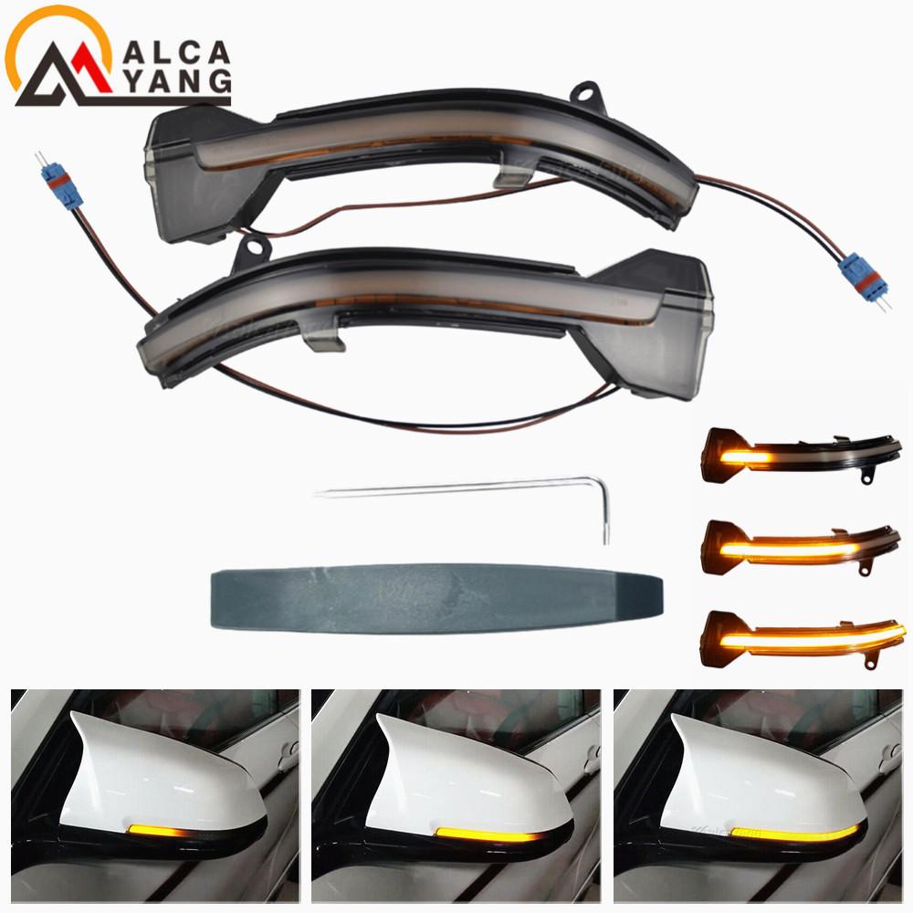 2 Stück für BMW 5er 6er 7er Serie F10 F11 F07 F06 F12 F13 F01 Dynamischer Blinker LED Rückspiegel Blinker Repeater Leuchte