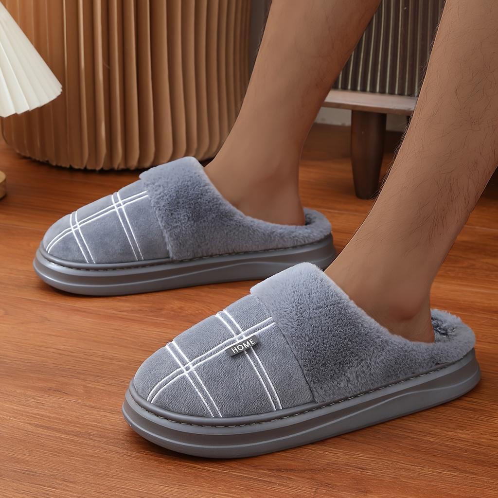 Winter Warm Men's Oversized Slippers Home Slippers