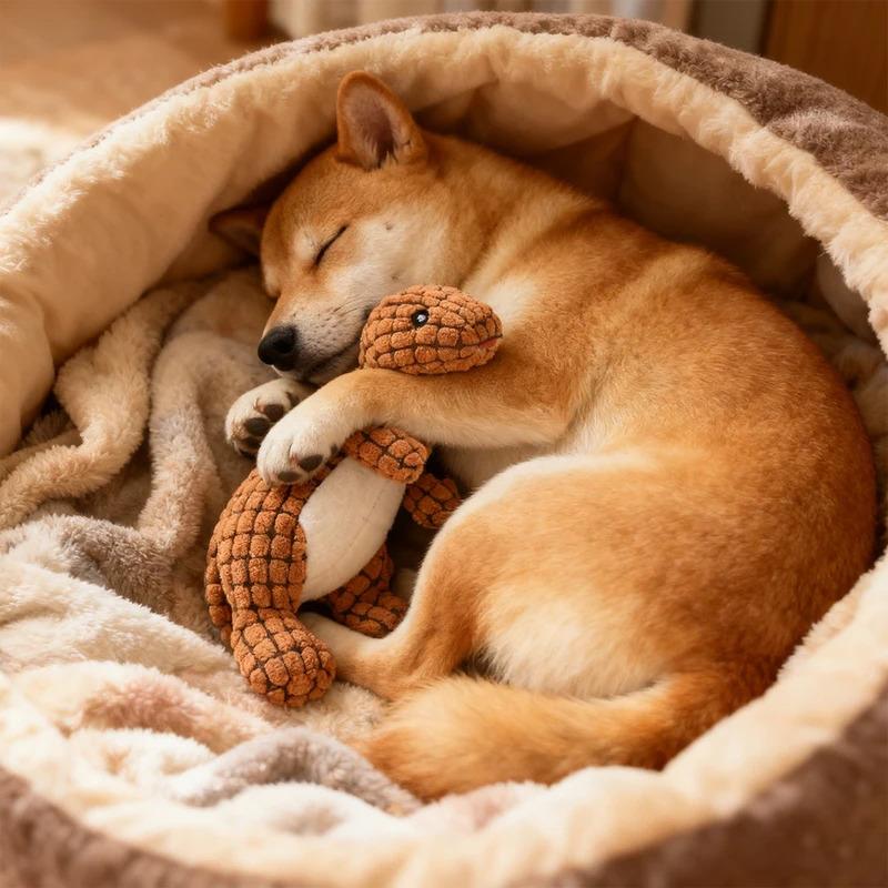 Interactive Dinosaur Plush Toy with Sound for Dogs and Cats Chew Resistant Stuffed Animal Puppy Kitten Teething Chew Toys