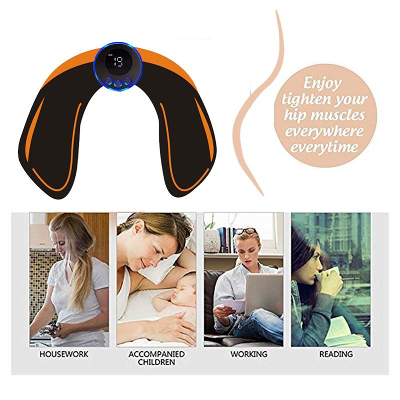 Unbound Muscle Massage Intelligent Fitness Usb Charge Abdominal Hip Joint Trainer Electric Patch Replace Gel