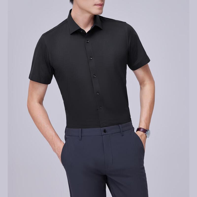Yiliteng Unisex Short Sleeve Business Shirt