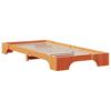 Bed Frame Wax Brown 80 x 200 cm Solid Pine Wood