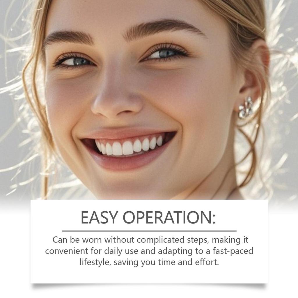 Resin Denture Decoration Set Teeth Whitening Soft Safety Perfect Fit Tooth Comfortable Smile Temporary Orthodontic Silicone Sets