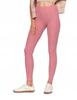 Women's High Waist Ribbed Leggings Fashionable Sporty MORAJ S/M PINK
