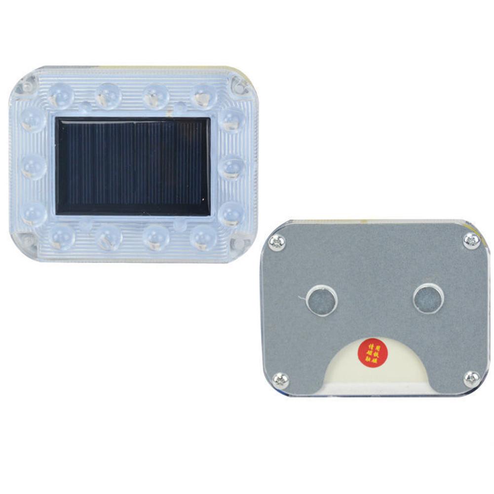 Truck Solar Powered Warning Flashing Lights Anti Collision Truck Tail Flashing Light Touch Switch Wireless Strobe Triangle Lamp