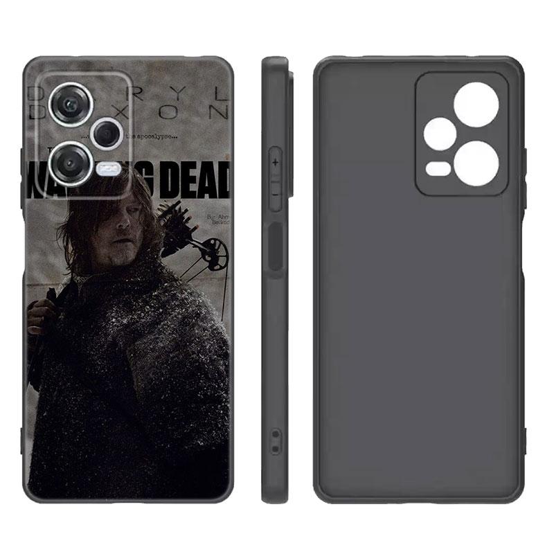 The Walking Dead Black Silicone Phone Case For Xiaomi Redmi Note 9 10 11 11S 11T 12 13 Pro 5G Plus 9S 10S 12S
