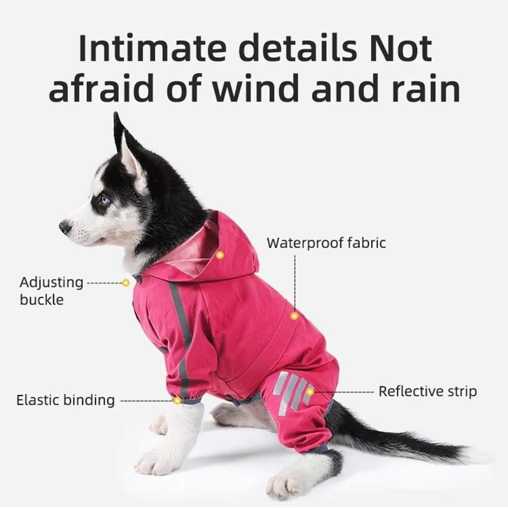 Lightweight Pet Raincoats Waterproof Jumpsuit Raincoat Dog Raincoat for Small Medium Dogs