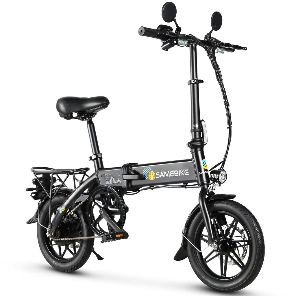 Samebike YINYU14 Klapp-Elektrofahrrad 350W 36V 7.8Ah Lithium-Batterie 14 Zoll Erwachsenen Mini City Elektrofahrrad