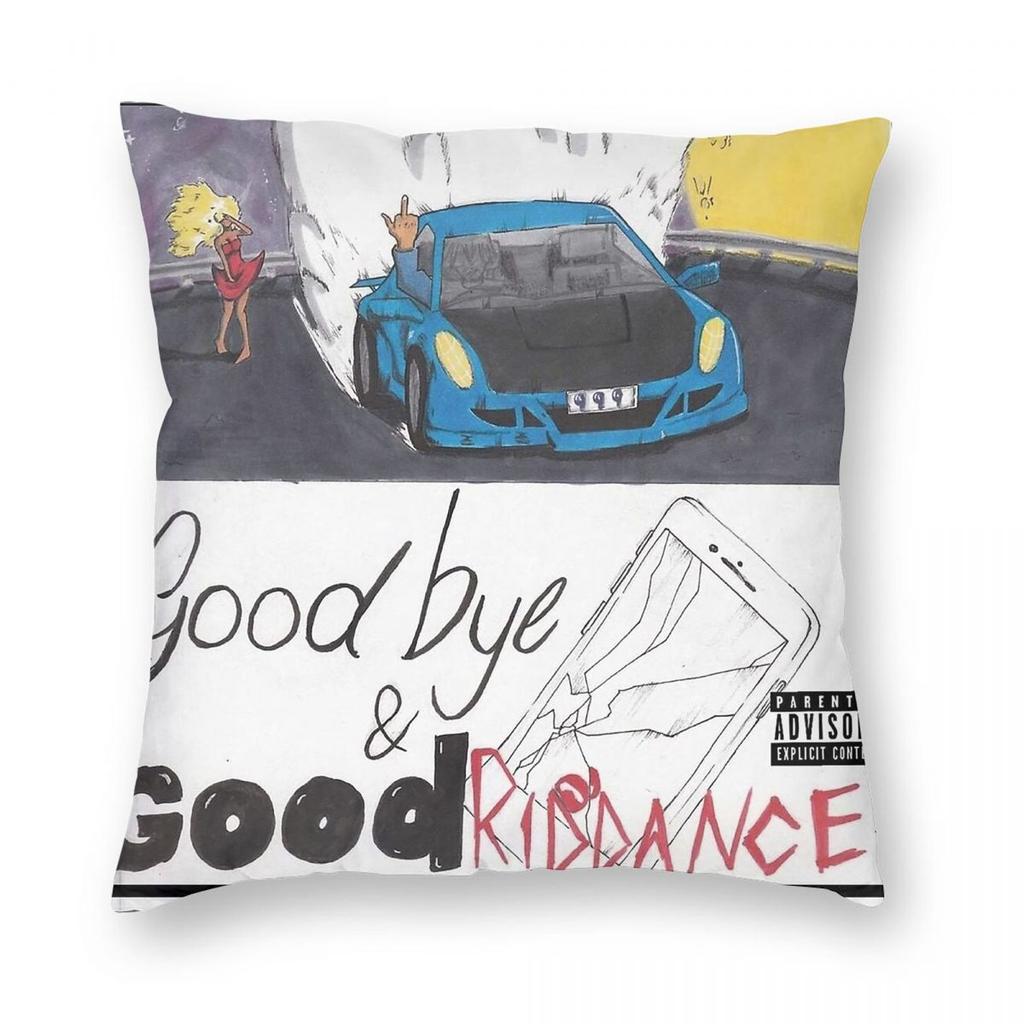 Juice WRLD Good Bye And Good Riddance Square Pillowcase Polyester Linen Velvet Pattern Zip Decorative Car Cushion Case Wholesale