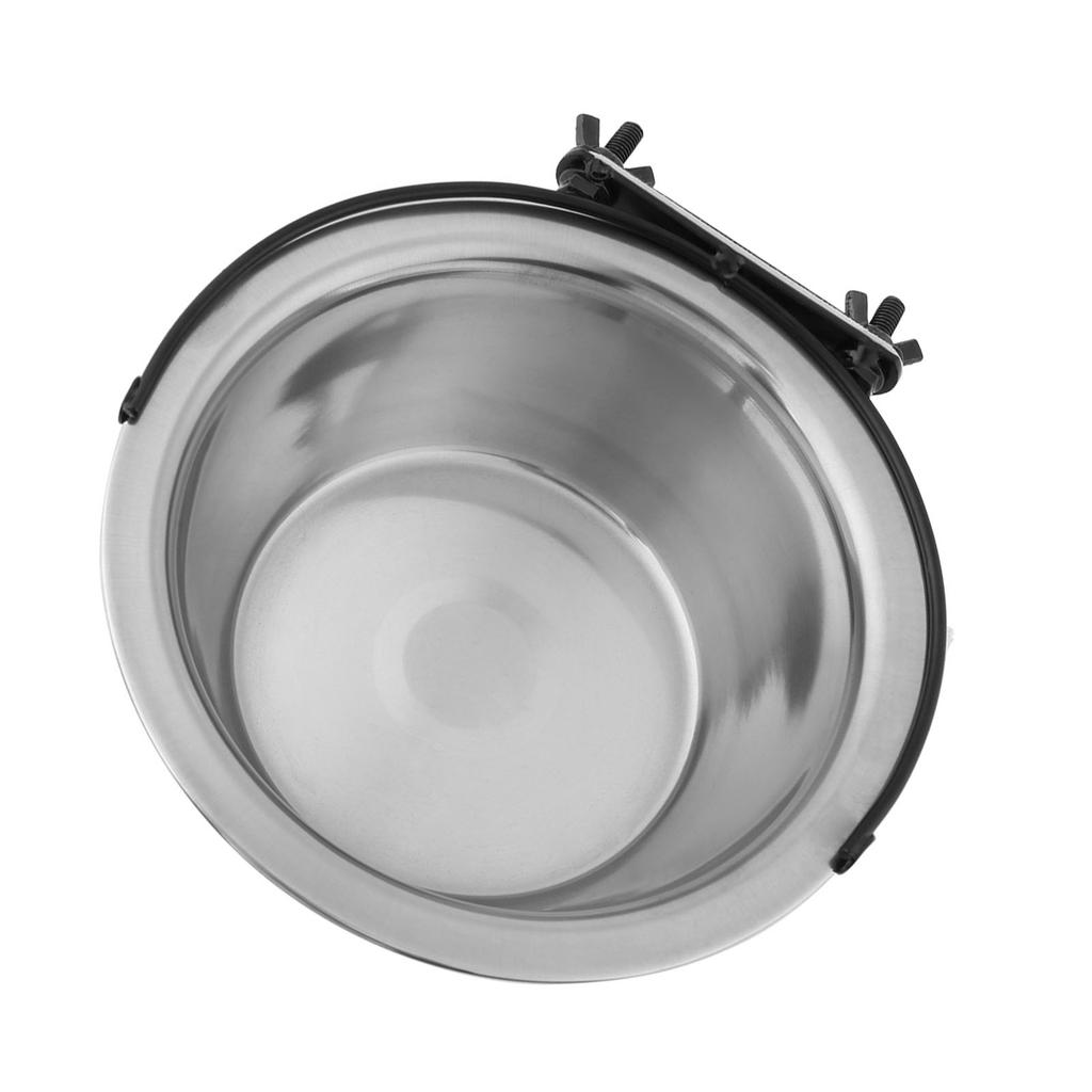 Dog Bowl Diner Dish Stainless Steel Hanging Medium Small Pet Puppy Cat Food Water Feeder L