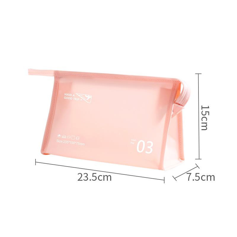 Trendy Travel Pvc Toiletry Bag In Soft Green For Makeup And Storage Toiletry