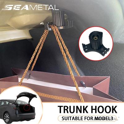 1PC Car Trunk Hook Grocery Bag Luggage Compartment Glove Hook for Tesla Model 3