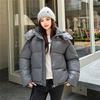 Cotton Jacket Women's Short Hooded New Fashion Foreign Style Hooded Bread Jacket Cotton Clothes Women's Padded Jacket Jacket