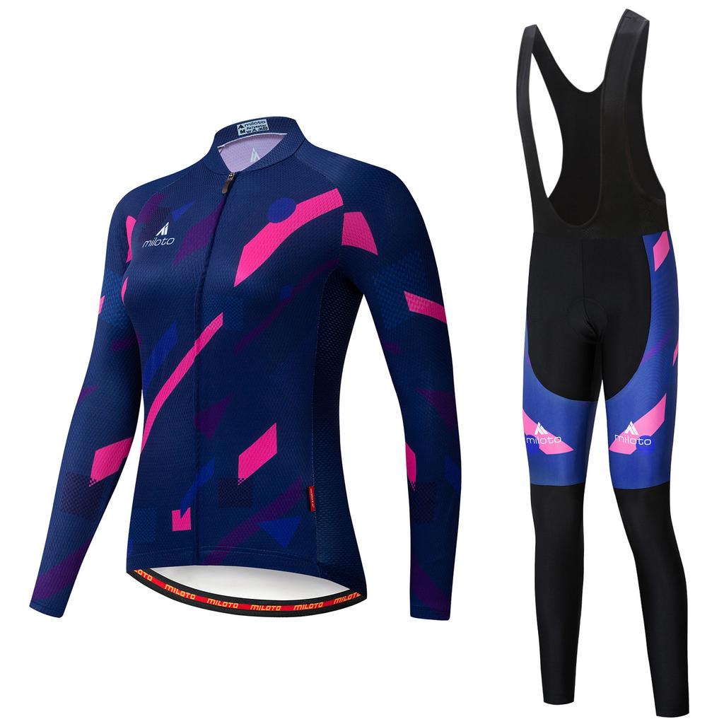 Cycling Suit Long Suit, Women's Cycling Suit 2026 Autumn Breathable Cycling Suit Outdoor Cycling