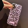 Retro Pink Leopard Glacier Texture Phone Case for iphone 16 15 14 7 8 Plus 13 Pro Max X XS XR SE 2022 Silicone Back Shell Cover