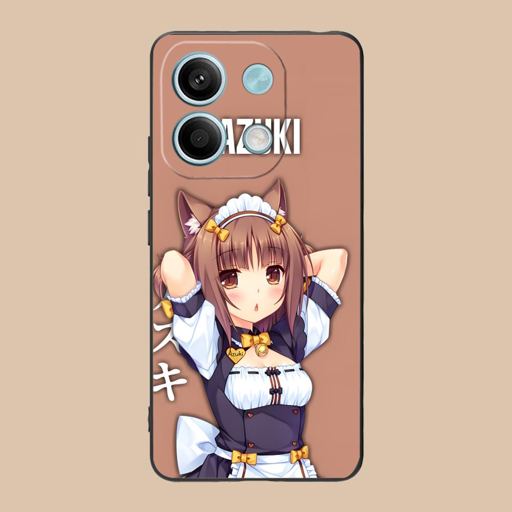 

Nekopara Azuki Phone Case for POCO M7 M6 M5 M4 M3 X7 X6 X5 X4 X3 Pro GT 5G Soft TPU Shockproof Cover Poco X3 GT