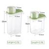 Plastic Clear Container Set with Pour Lids, Food Storage Box, Kitchen Storage Bottles, Grains Tank, 1.9L - 2.5L, Random Color