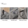 Men Summer Shirt V Neck Stand Collar Short Sleeves Vinatge Solid Color Loose Simple Style Mid Length Pullover Office Daily Wear Top