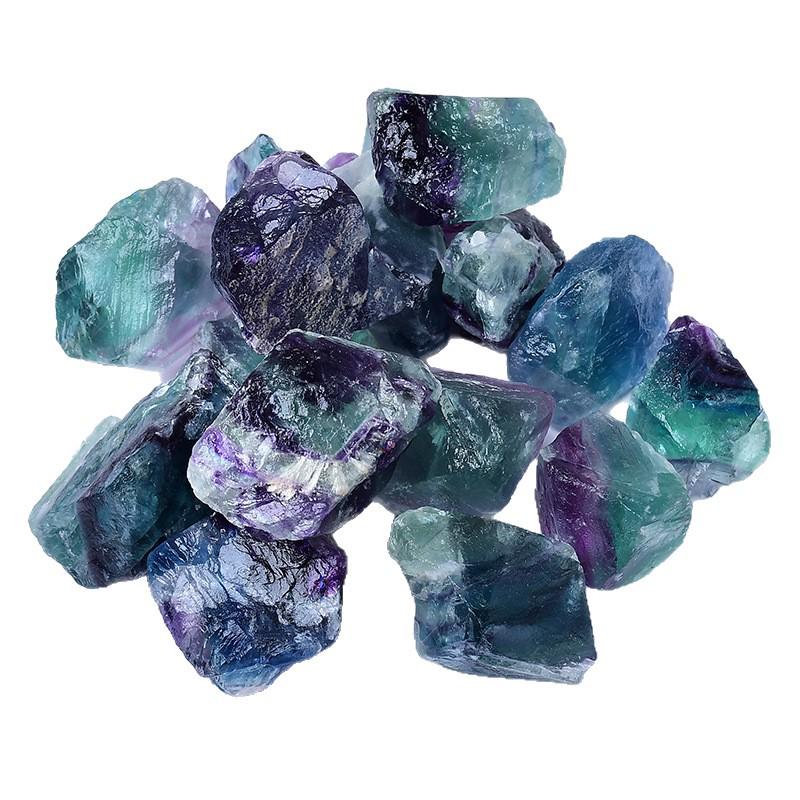 Natürlicher Bunter Fluorit Rohstein Aromatherapie Diffusor für Heimdekoration