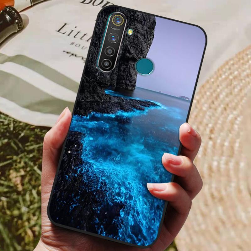 Para Oppo Realme 5 Pro Funda Silicona Trasera Funda de Teléfono para Oppo Realme 5i 5S 5 Pro Fundas Realme5 Pro 5i 5S Borde Suave coque