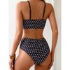 Sexy Bikini Swimsuit Women's Two-Piece Large Polka Dot Swimwear Trendy Strap Design Casual Comfortable Beachwear