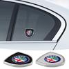 1/2pcs Car Styling 3D Metal Emblem Body Window Sticker Decal For Giulietta GT 159 147 156 Brera Giulia Stelvio