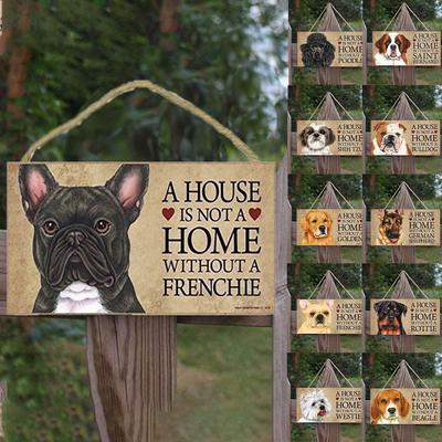 11 Dog Tags Rectangular Wooden Pet Tag Dog Accessories  Friendship
